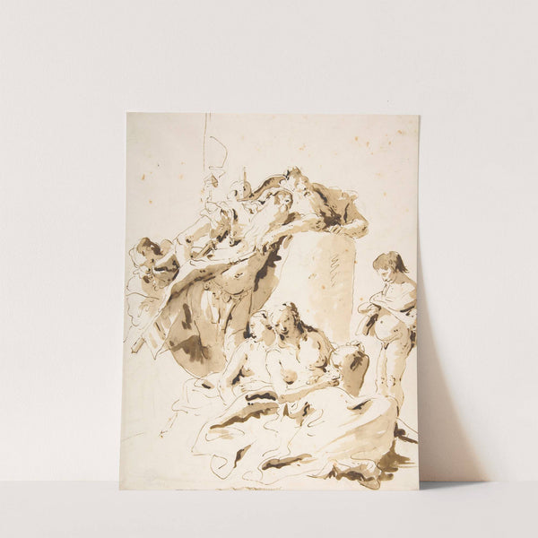 Scherzo di Fantasia; Standing Warrior and King with Five Attendants (1696–1770) by Giovanni Battista Tiepolo