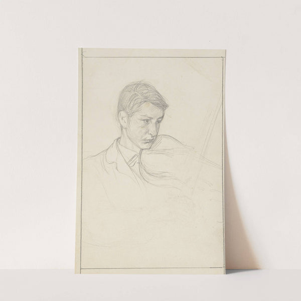 Schets van een vioolspelende jongen by Jan Veth