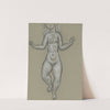 Schetsblad met dansende naakte vrouw by Leo Gestel