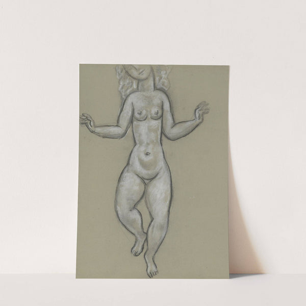 Schetsblad met dansende naakte vrouw by Leo Gestel