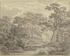 Schilfweiher zwischen Eichen