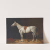 Schimmel in einem Stall (1897) by Emil Volkers