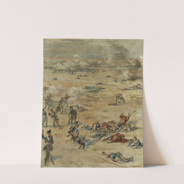 Schlachtfeld in den Napoleonischen Kriegen by Théophile Poilpot