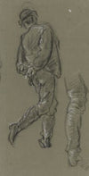 Schlittschuhläufer und Beinstudie