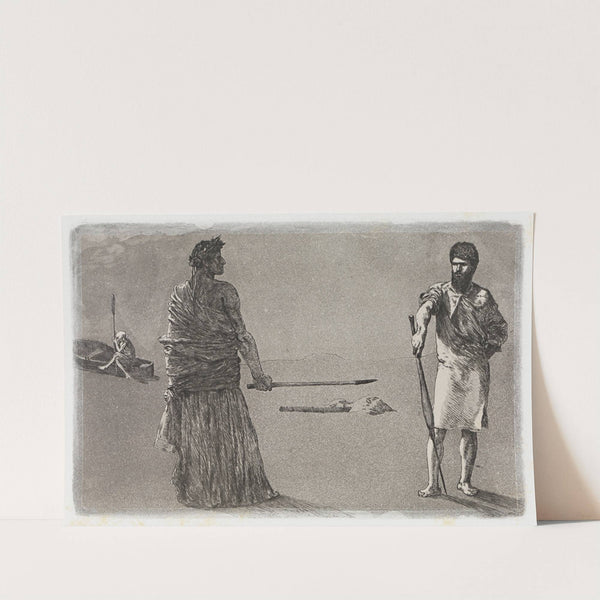 Schluss (Satyre ; Beschluss) (Rettungen Ovidischer Opfer, Opus II, Blatt 13) (1879-1891) by Max Klinger