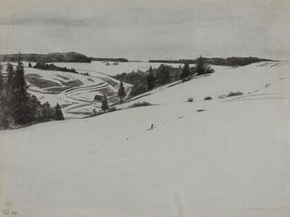 Schneelandschaft bei Königsfeld