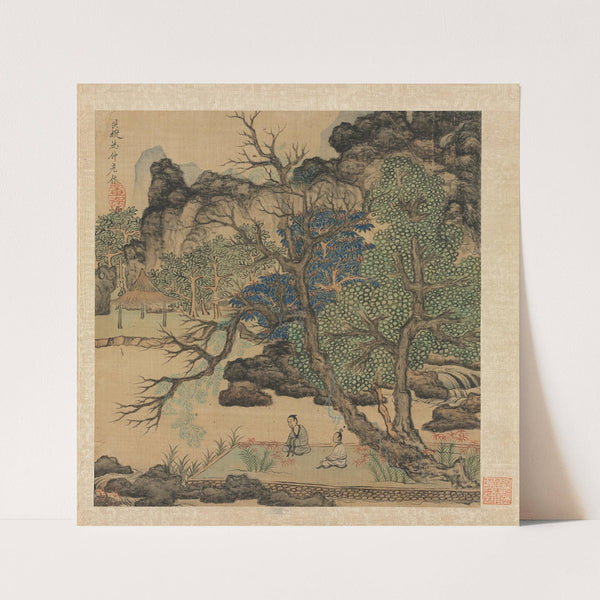 Scholars in a Garden (1598-1652) by Chen Hongshou