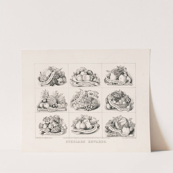 Scholars rewards (1874) by Currier & Ives.