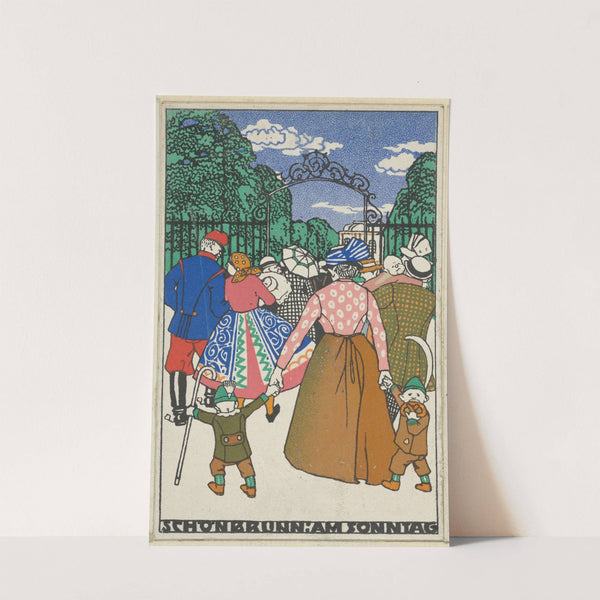 Schönbrunn on Sunday (Schönbrunn; am Sonntag) (1912) by Adalberta Kiessewetter