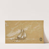 Schooner with Three Dories (1880) by Winslow Homer