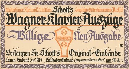 Schotts Wagner Klavier-Auszüge (ca. 1907)