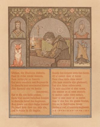 Schrijvende monnik — size preview