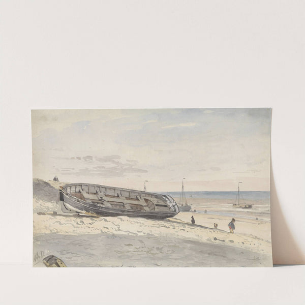 Schuiten op het strand by Willem Anthonie van Deventer