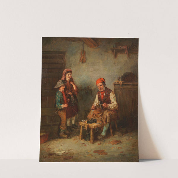 Schuster mit zwei Kindern by Mark William Langlois
