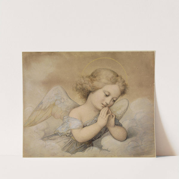 Schutzengel in Wolken für Louise Seidler by Marie Ellenrieder