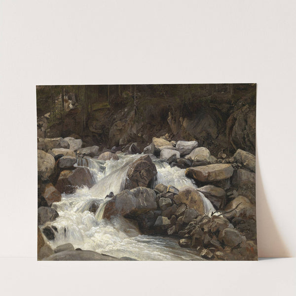 Schweizer Gebirgsbach by Johann Wilhelm Schirmer