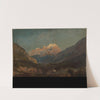 Schweizer Gebirgslandschaft mit Kapelle und fernem Schneegipfel by Johann Wilhelm Schirmer