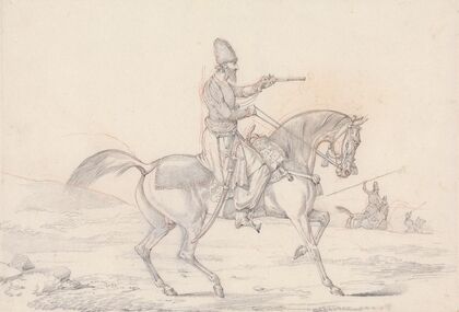 ‘Scraps’, no. 34: Mounted Mameluke Pointing a Pistol