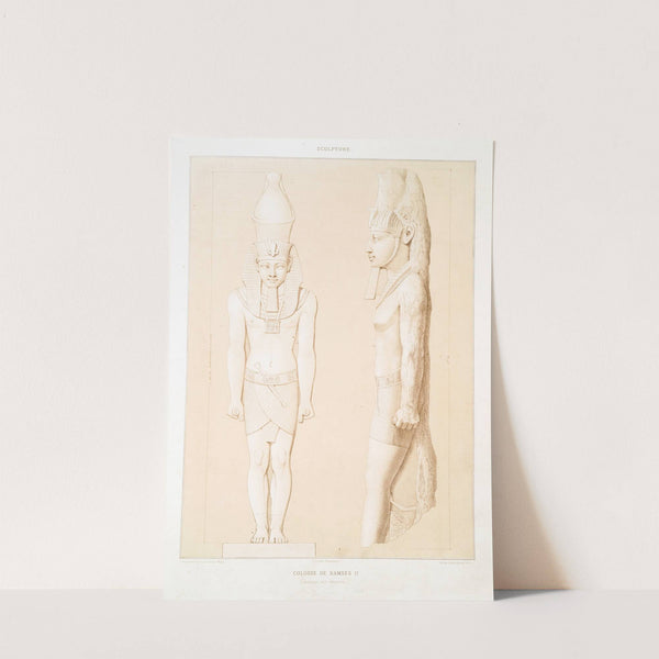 Sculpture; Colosse de Ramsès II (Memphis - XIXe. dynastie) by Émile Prisse d'Avennes