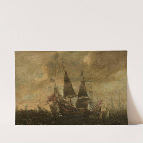 Sea battle by Aert Anthonisz