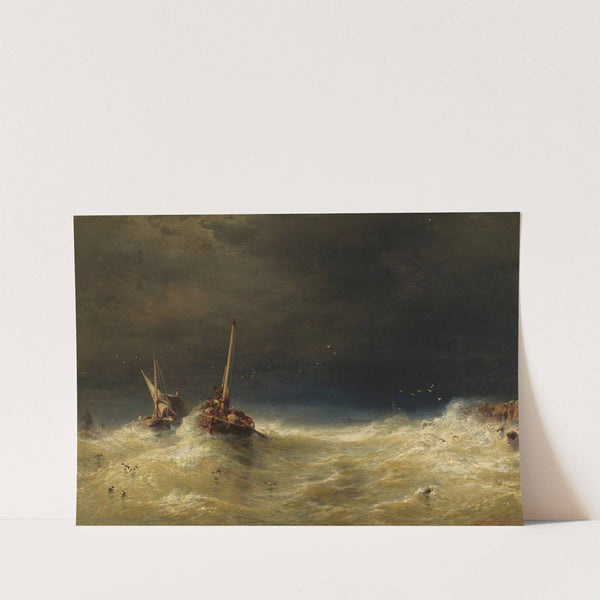 Sea tempest by Eduard Hildebrandt