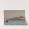 Sea with a ship at the coast. From the journey to Constantinople (1893) by Jan Ciągliński