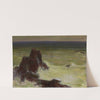 Sea with a solitary rock (1907) by Władysław Ślewiński