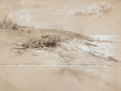 Seacoast with Scrub Pines, Prout’s Neck, Eastern Point (1884-1890)