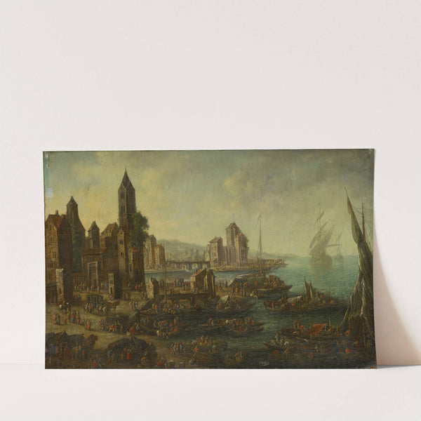 Seaport III by Adriaen Frans Boudewijns