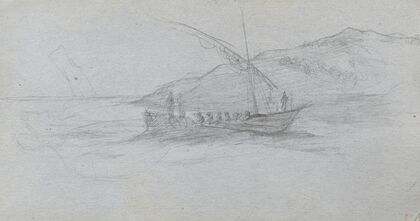 Seascape and Figure (1860s)
