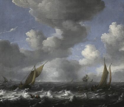 Seascape and Fishing Boats (1708)