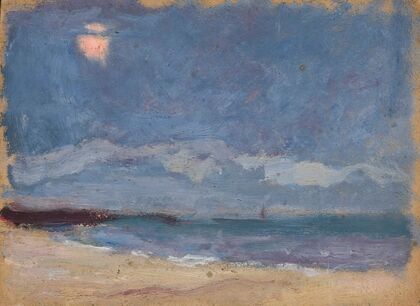 Seascape (the sun behind a cloud)