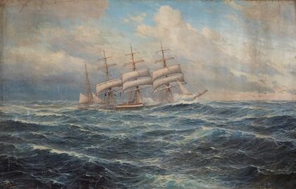 Seascape with a Ship