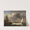 Seashore with Rough Waters by Johann Kaspar Huber