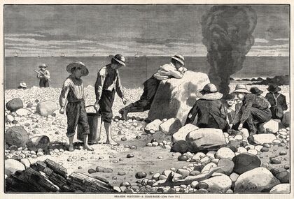 Seaside Sketches – A Clam-Bake (1873)