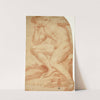 Seated Academic Male Nude in Profile to Left by Andrea Camassei