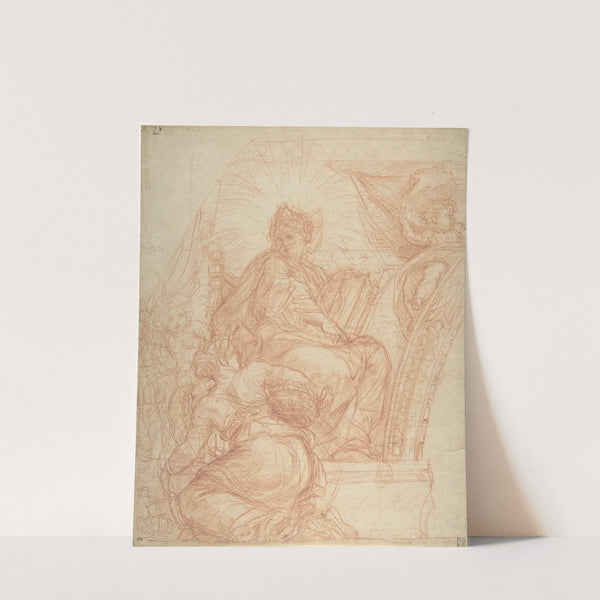 Seated Allegorical Figure of Divine Wisdom (1674–77) by Carlo Maratti