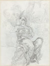Seated Angel in a Landscape (recto)