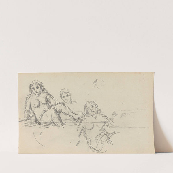 Seated Bather (verso) (1882-1885) by Paul Cézanne