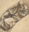 Seated, Bearded Man Holding a Banderole