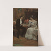 Seated Couple Having Tea (1898) by Alice Barber Stephens