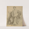 Seated Draped Female Allegorical Figure by Louise Cox