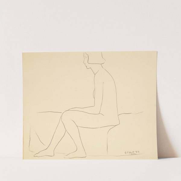 Seated female figure (1923) by George Copeland Ault
