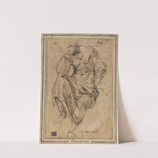 Seated Female Figure after the Antique by Baldassare Peruzzi