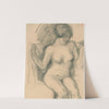 Seated female nude by Armand Rassenfosse