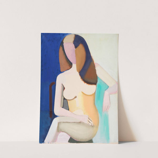 Seated Female Nude by Vilhelm Lundstrøm