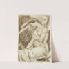 Seated Female Nude by Carl Newman