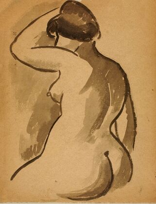 Seated Female Nude