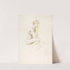 Seated female nude by Karl Bitter