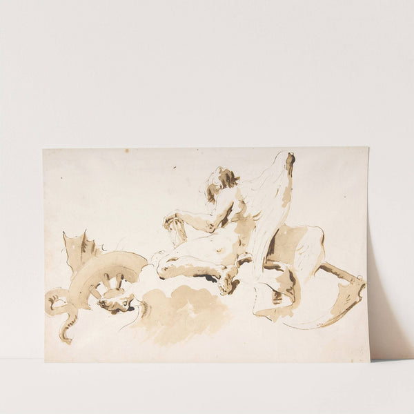 Seated Figure of Time (1696–1770) by Giovanni Battista Tiepolo